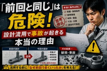 え？「前回と同じ」はダメ！設計流用する前に立ち止まれ