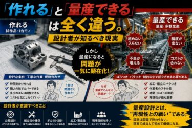 そう、「作れる」と「量産できる」の違い！