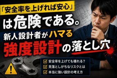 まって！「安全率を上げれば安心」は危険