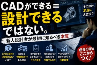 え？CADができる＝設計できるではない！