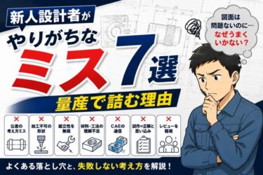 そう、新人設計者がやりがちなミス7選