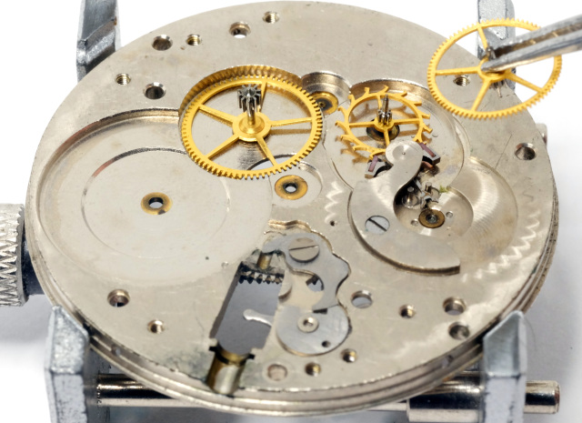 エルジン懐中時計不動品Gread303の分解│めんてや for Watch